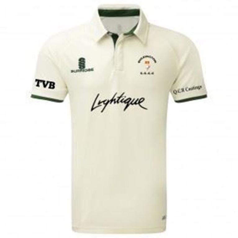 Ergo Cricket Shirt - Short Sleeve : Green Trim