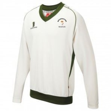 Curve Long Sleeve Sweater Green Trim